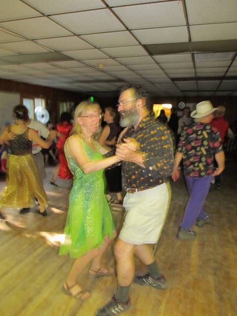 Kathy and Chuck blurring on the dance floor