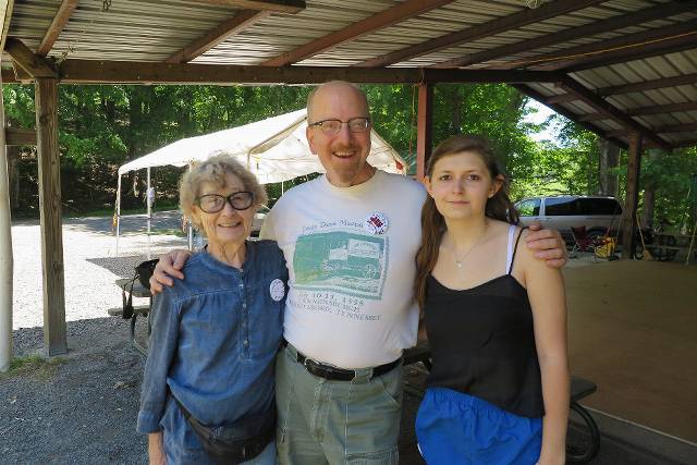 Jon with Mary and Laura